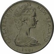 5 Cents - Elizabeth II 2nd portrait; Mule obverse image
