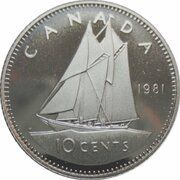 5 Cents - Elizabeth II 2nd portrait; Mule reverse image