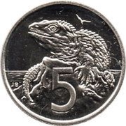 5 Cents - Elizabeth II 3rd portrait reverse image