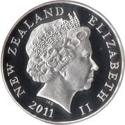 10 Cents - Elizabeth II 4th Portrait; Silver Currency Set Issue obverse image