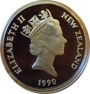 20 Cents - Elizabeth II 3rd Portrait; Treaty of Waitangi, Silver Proof obverse image