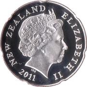 20 Cents - Elizabeth II 4th Portrait; Silver Currency Set Issue obverse image