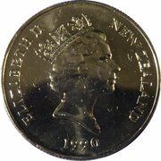 50 Cents - Elizabeth II 3rd Portrait; Treaty of Waitangi obverse image