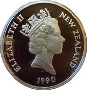 50 Cents - Elizabeth II 3rd Portrait; Treaty of Waitangi, Silver Proof obverse image