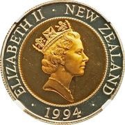 50 Cents - Elizabeth II 3rd portrait; HMS Endeavour, Gold Proof obverse image