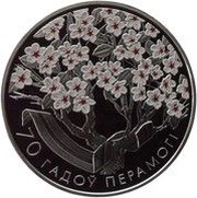 20 Roubles 70th Anniversary of WWII Victory, Belarus, 2015 reverse image