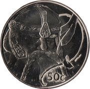 50 Cents - Elizabeth II 4th Portrait; Gimli, New Zealand, 2003 reverse image