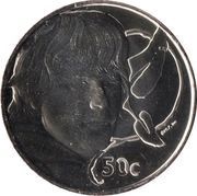 50 Cents - Elizabeth II 4th Portrait; Sam, New Zealand, 2003 reverse image