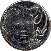 50 Cents - Elizabeth II 4th Portrait; Galadriel, New Zealand, 2003 reverse image