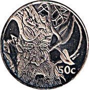 50 Cents - Elizabeth II 4th Portrait; Treebeard reverse image