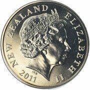 50 Cents - Elizabeth II 4th portrait; non-magnetic, set issue obverse image