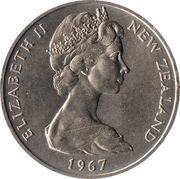1 Dollar - Elizabeth II 2nd portrait; Shield of Arms obverse image