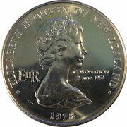 1 Dollar - Elizabeth II 2nd Portrait; Coronation Jubilee obverse image