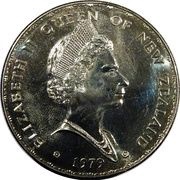 1 Dollar - Elizabeth II Berry Portrait; Shield of Arms obverse image