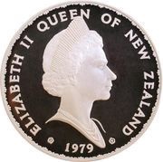 1 Dollar - Elizabeth II Berry Portrait; Shield of Arms, Silver Proof obverse image