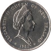 1 Dollar - Elizabeth II Berry Portrait; Royal Visit obverse image