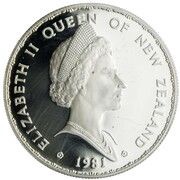 1 Dollar - Elizabeth II Berry Portrait; Royal Visit, Silver Proof obverse image