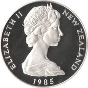 1 Dollar - Elizabeth II 2nd Portrait; Black Stilt, Silver Proof obverse image