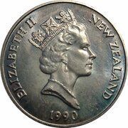 1 Dollar - Elizabeth II 3rd Portrait; Treaty of Waitangi obverse image