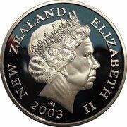 1 Dollar - Elizabeth II 4th Portrait; One Ring, Silver Proof obverse image