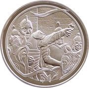 1 Dollar - Elizabeth II 4th Portrait; King Theoden, New Zealand, 2003 reverse image