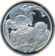 1 Dollar - Elizabeth II 4th Portrait; Shelob’s Lair, New Zealand, 2003 reverse image