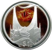 1 Dollar - Elizabeth II 4th Portrait; Dark Lord's Tower of the Eye, New Zealand, 2003 reverse image
