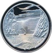 1 Dollar - Elizabeth II 4th Portrait; Travel to the Undying Lands, New Zealand, 2003 reverse image