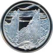1 Dollar - Elizabeth II 4th Portrait; Great River, New Zealand, 2003 reverse image
