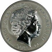1 Dollar - Elizabeth II 4th Portrait; Little Spotted Kiwi obverse image