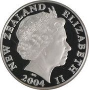 1 Dollar - Elizabeth II 4th Portrait; Little Spotted Kiwi, Silver Proof obverse image