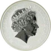 1 Dollar - Elizabeth II 4th Portrait; Rowi Kiwi, Silver obverse image