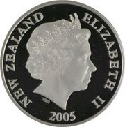 1 Dollar - Elizabeth II 4th Portrait; Rowi Kiwi, Silver Proof obverse image
