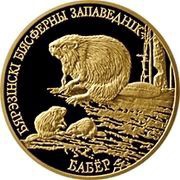 50 Roubles Berezinsky Biosphere Nature Reserve. Beaver, Belarus, 2006 reverse image