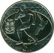 1 Dollar - Elizabeth II 4th Portrait; British Lions reverse image