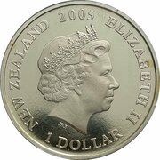 1 Dollar - Elizabeth II 4th Portrait; 90th Anniversary ANZAC obverse image