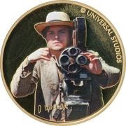 1 Dollar - Elizabeth II 4th Portrait; Cameraman King Kong reverse image