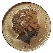 1 Dollar - Elizabeth II 4th Portrait; Great Spotted Kiwi obverse image