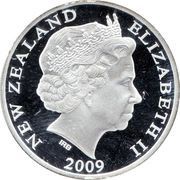 1 Dollar - Elizabeth II 4th portrait; Southern Right Whale obverse image