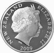 1 Dollar - Elizabeth II 4th portrait; Haast's Eagle obverse image
