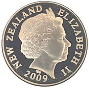 1 Dollar - Elizabeth II 4th Portrait; Reserve Bank of New Zealand obverse image