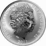 1 Dollar - Elizabeth II 4th portrait; Kiwi obverse image