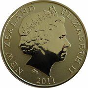 1 Dollar - Elizabeth II 4th Portrait; All Blacks obverse image