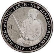 1 Dollar - Elizabeth II 4th Portrait; Bilbo Baggins, New Zealand, 2012 reverse image