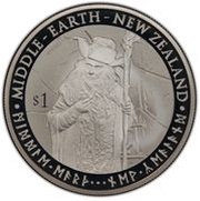 1 Dollar - Elizabeth II 4th Portrait; Radagast, New Zealand, 2012 reverse image