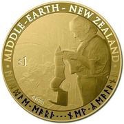 1 Dollar - Elizabeth II 4th Portrait; Bilbo Baggins reverse image