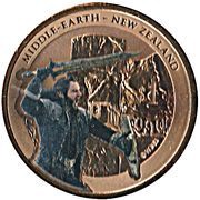 1 Dollar - Elizabeth II 4th Portrait; Oakenshield, New Zealand, 2014 reverse image