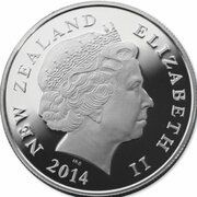 1 Dollar - Elizabeth II 4th Portrait; HMS Achilles obverse image