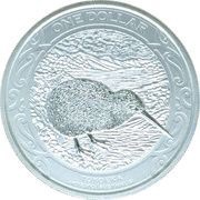 1 Dollar - Elizabeth II 4th Portrait; Tokoeka, New Zealand, 2019 reverse image
