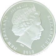 1 Dollar - Elizabeth II 4th Portrait; Brown Kiwi obverse image